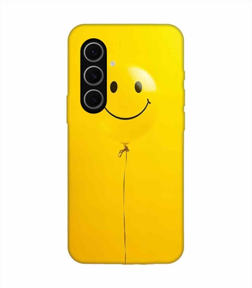 Samsung Galaxy S24 Fe (5G) Happy Yellow Balloon Custom Printed Back Cover Design