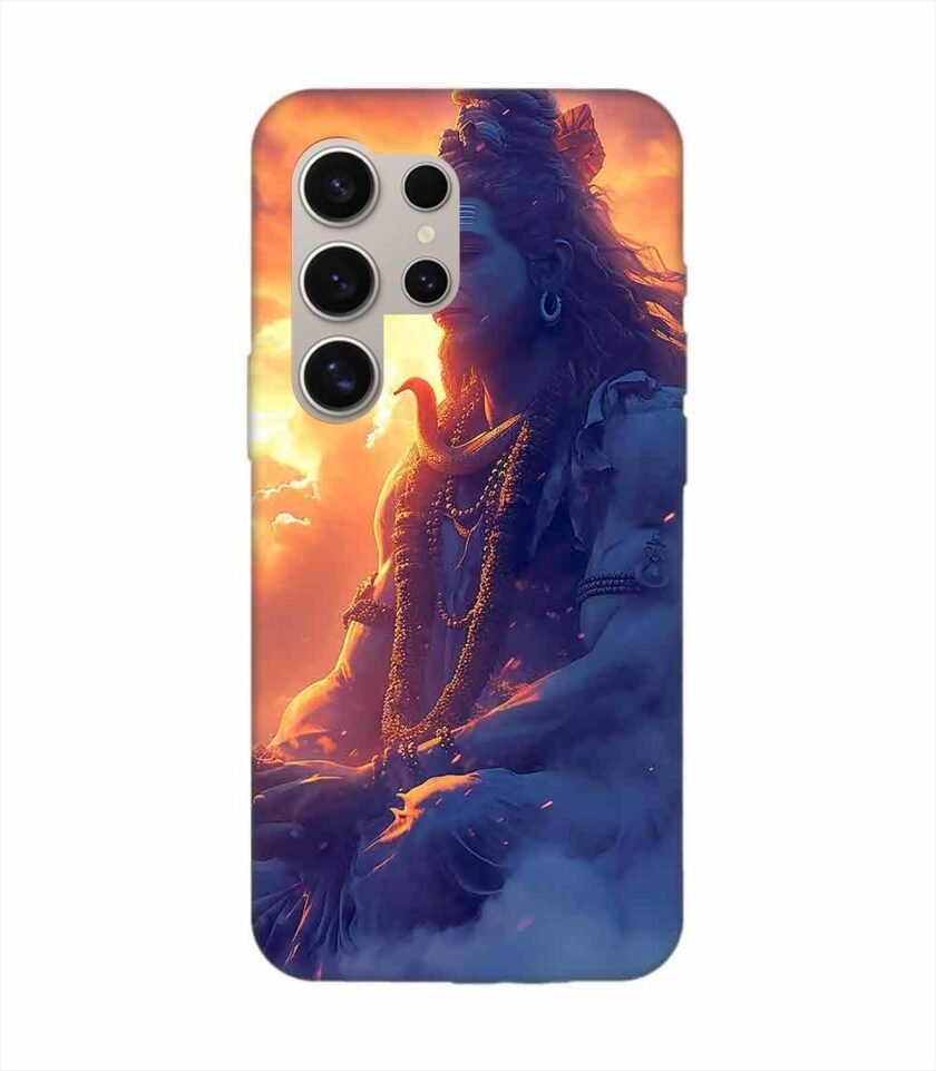 Samsung Galaxy S24 Ultra (5G) Happy Maha Shivaratri Wallpaper Custom Printed Back Cover Design