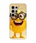 Samsung Galaxy S24 Ultra (5G) Happy Yellow Smiley Face Wearing Glasses Giving Thumbs Up Custom Printed Back Cover Design