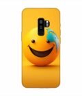 Samsung Galaxy S9 Plus Happy Smiley Face Emoji Custom Printed Back Cover Design
