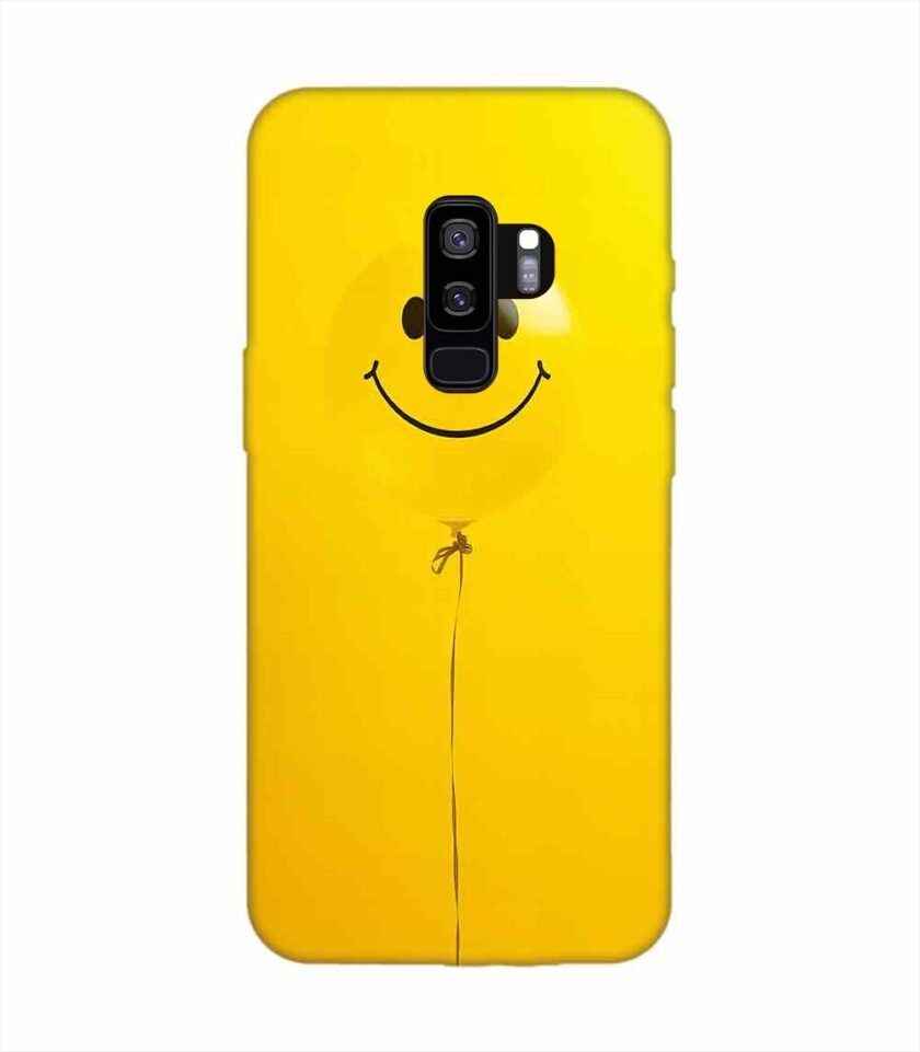 Samsung Galaxy S9 Plus Happy Yellow Balloon Custom Printed Back Cover Design