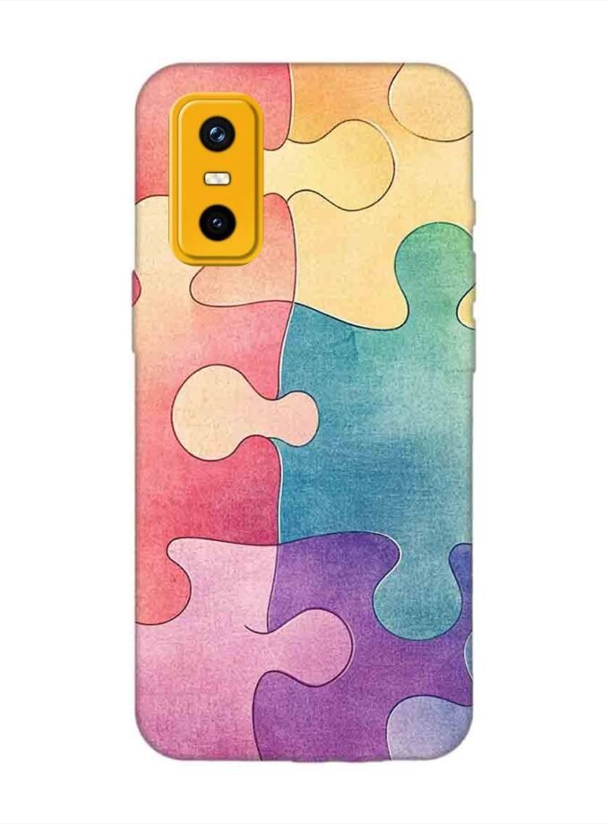 Custom Printed Case Cover for Infinix Gt 30 Pro 5G close up colorful puzzle piece