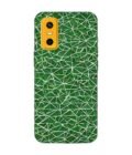Custom Printed Case Cover for Infinix Gt 30 Pro (5G) close up green white geometric pattern