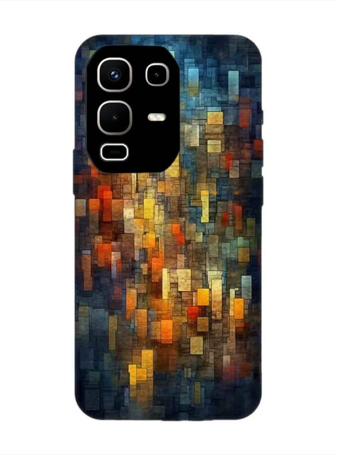 Custom Printed Case Cover for Infinix Note 50S (5G) close up colorful mosaic squares shapes