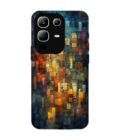 Custom Printed Case Cover for Infinix Note 50X (5G) close up colorful mosaic squares shapes