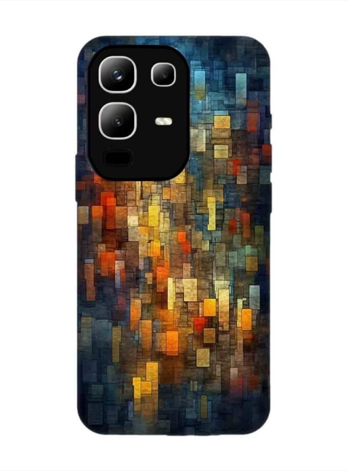 Custom Printed Case Cover for Infinix Note 50X (5G) close up colorful mosaic squares shapes