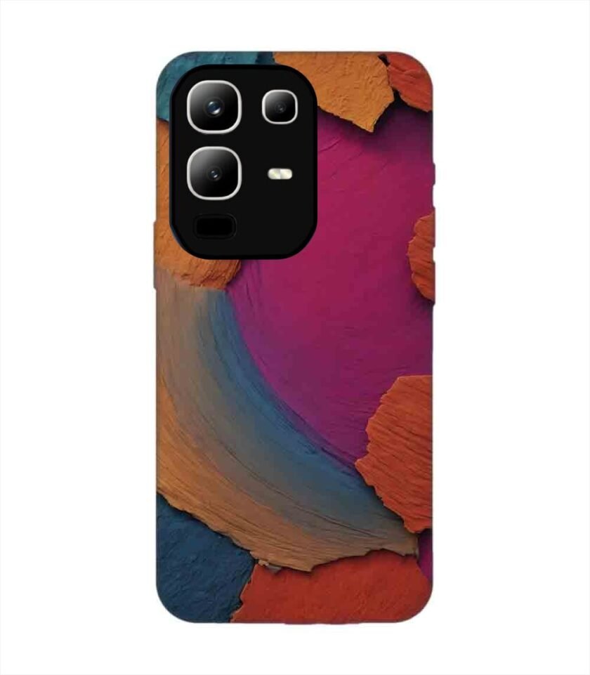 Custom Printed Case Cover for Infinix Note 50X (5G) closeup color textured surface