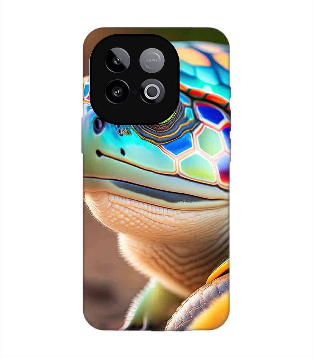Custom Printed Case Cover for Iqoo Neo 10 (5G) close up cute turtle