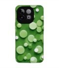 Custom Printed Case Cover for Iqoo Neo 10 (5G) close up green background with white polka dots