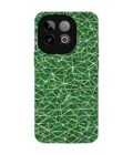 Custom Printed Case Cover for Iqoo Neo 10 (5G) close up green white geometric pattern