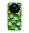 Custom Printed Case Cover for Iqoo Z10 (5G) close up green background with white polka dots