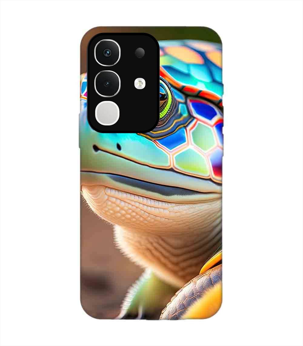 Custom Printed Case Cover for Iqoo Z10X (5G) close up cute turtle