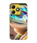 Custom Printed Case Cover for Itel A90 close up cute turtle