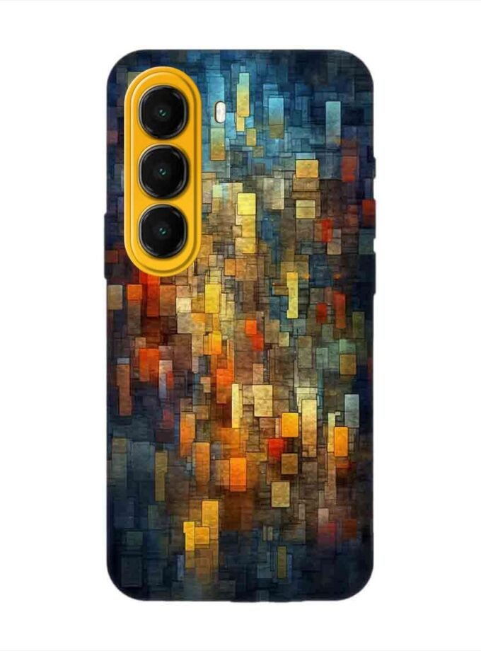 Custom Printed Case Cover for Itel A95 (5G) close up colorful mosaic squares shapes