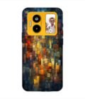 Custom Printed Case Cover for Lava Blaze Duo (5G) close up colorful mosaic squares shapes