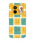 Custom Printed Case Cover for Lava Blaze Duo (5G) close up pattern smiley faces