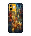 Custom Printed Case Cover for Lava Shark (5G) close up colorful mosaic squares shapes