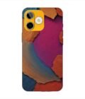 Custom Printed Case Cover for Lava Shark (5G) closeup color textured surface