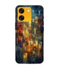 Custom Printed Case Cover for Lava Yuva Smart close up colorful mosaic squares shapes