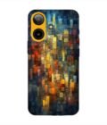 Custom Printed Case Cover for Lava Yuva Star 2 (4G) close up colorful mosaic squares shapes
