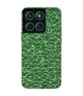 Custom Printed Case Cover for Motorola Moto Edge 60 Fusion (5G) close up green white geometric pattern