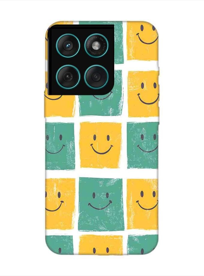 Custom Printed Case Cover for Motorola Moto Edge 60 Fusion (5G) close up pattern smiley faces