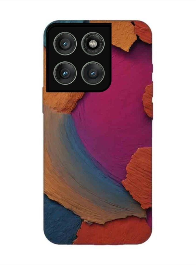 Custom Printed Case Cover for Motorola Moto Edge 60 Pro (5G) closeup color textured surface