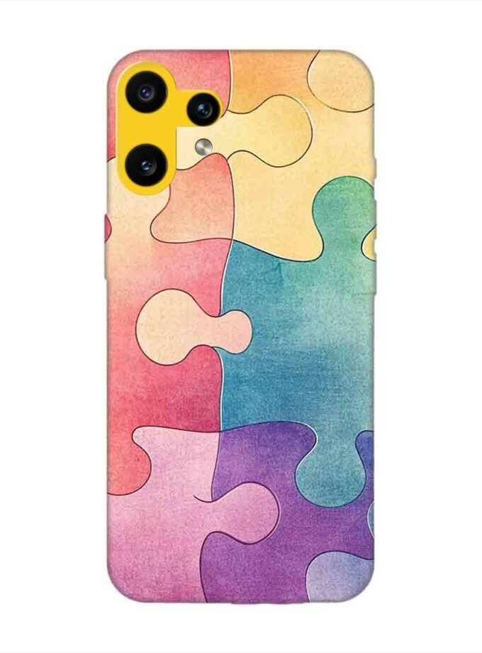 Custom Printed Case Cover for Nothing CMF Phone 2 Pro (5G) close up colorful puzzle piece