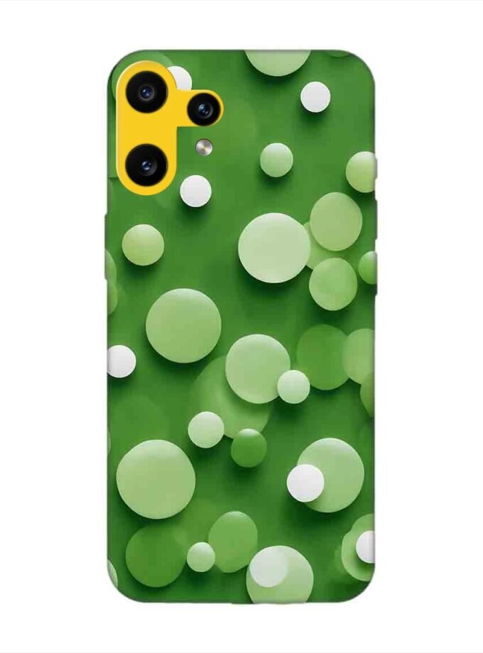 Custom Printed Case Cover for Nothing CMF Phone 2 Pro (5G) close up green background with white polka dots