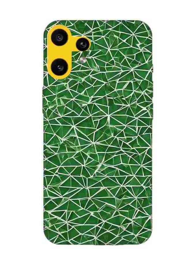 Custom Printed Case Cover for Nothing CMF Phone 2 Pro (5G) close up green white geometric pattern