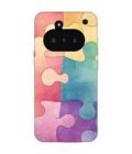 Custom Printed Case Cover for Nothing Phone 3A close up colorful puzzle piece