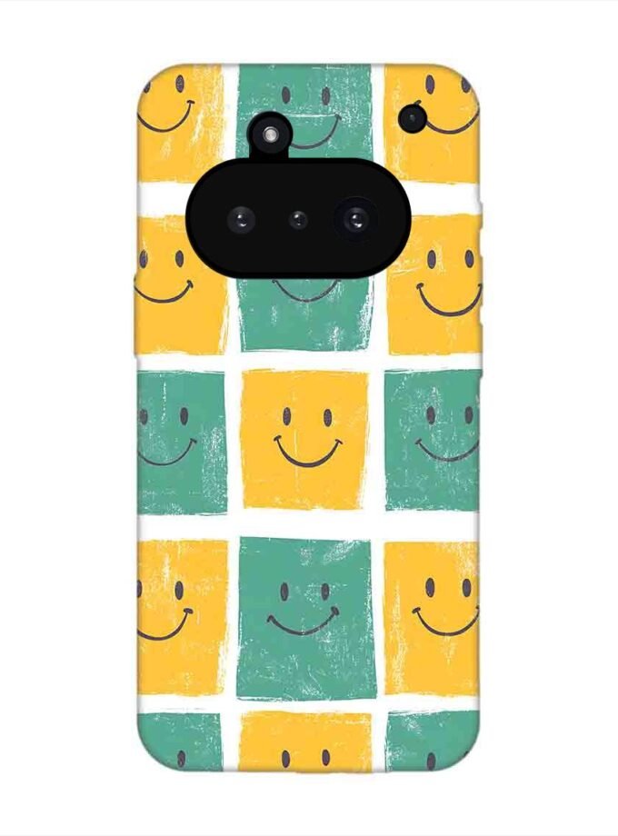 Custom Printed Case Cover for Nothing Phone 3A close up pattern smiley faces