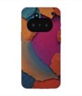 Custom Printed Case Cover for Nothing Phone 3A closeup color textured surface
