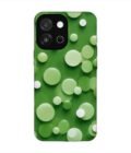 Custom Printed Case Cover for Oneplus 13S (5G) close up green background with white polka dots