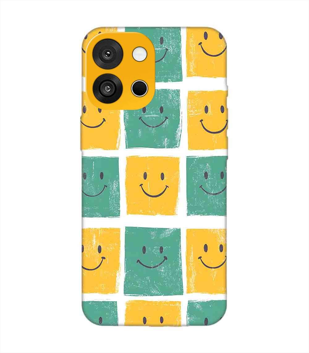 Custom Printed Case Cover for Oneplus 13T (5G) close up pattern smiley faces