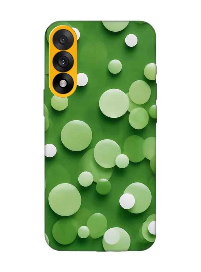 Custom Printed Case Cover for Oneplus Nord 5 (5G) close up green background with white polka dots