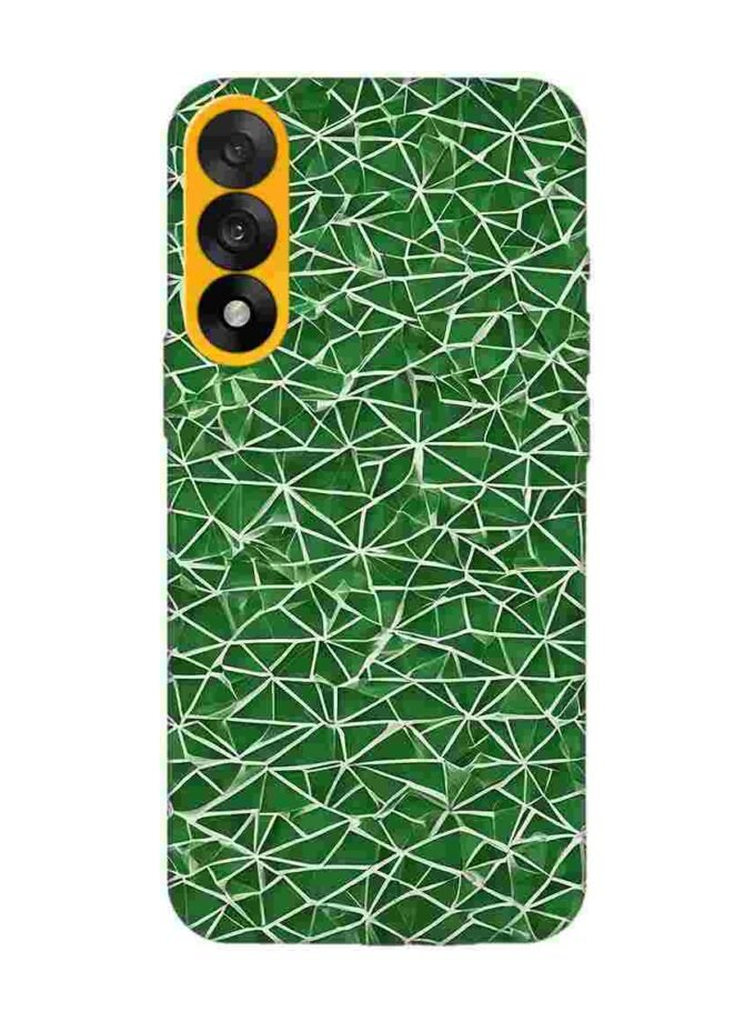 Custom Printed Case Cover for Oneplus Nord 5 (5G) close up green white geometric pattern