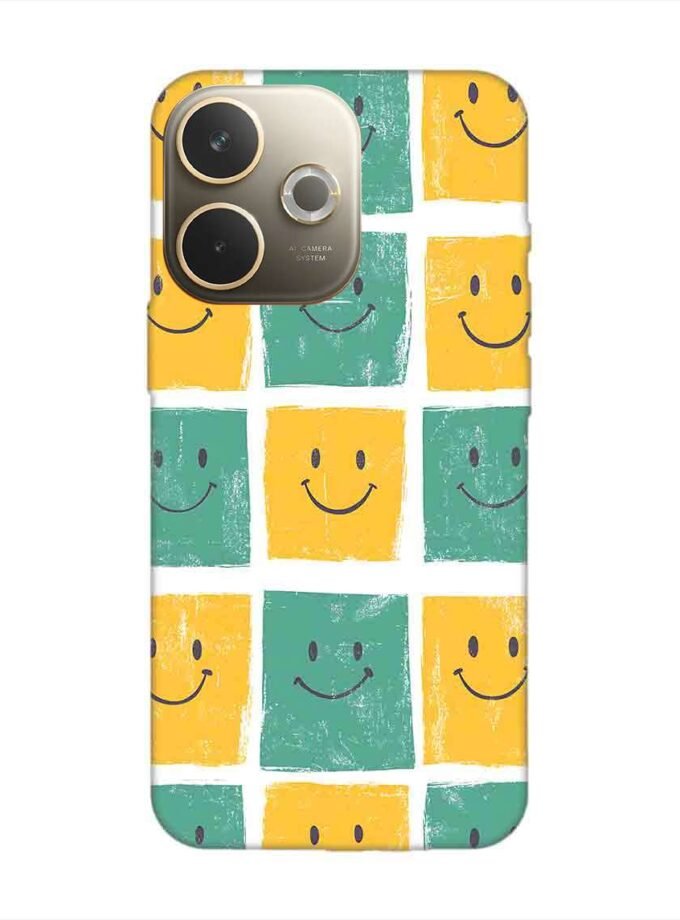 Custom Printed Case Cover for Oppo A5 Pro (5G) close up pattern smiley faces