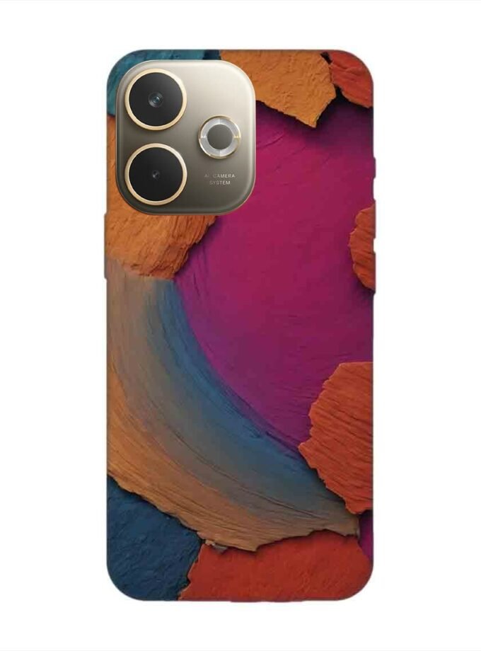 Custom Printed Case Cover for Oppo A5 Pro (5G) closeup color textured surface