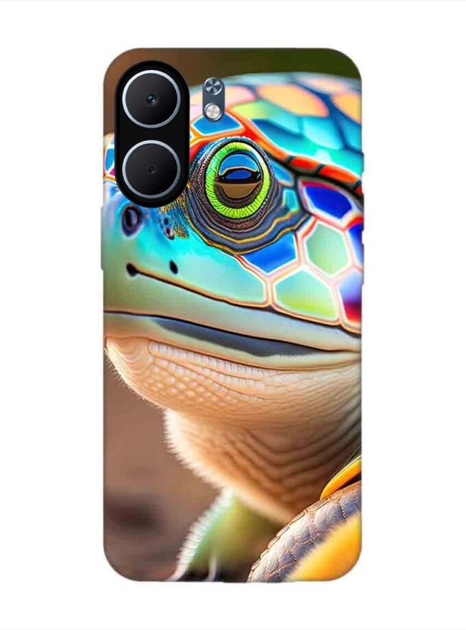 Custom Printed Case Cover for Oppo A5X (5G) close up cute turtle