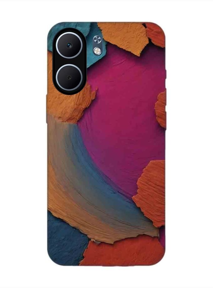 Custom Printed Case Cover for Oppo A5X (5G) closeup color textured surface