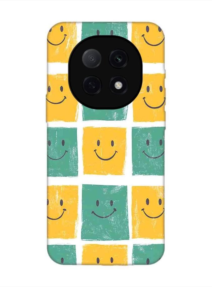 Custom Printed Case Cover for Oppo F29 (5G) close up pattern smiley faces