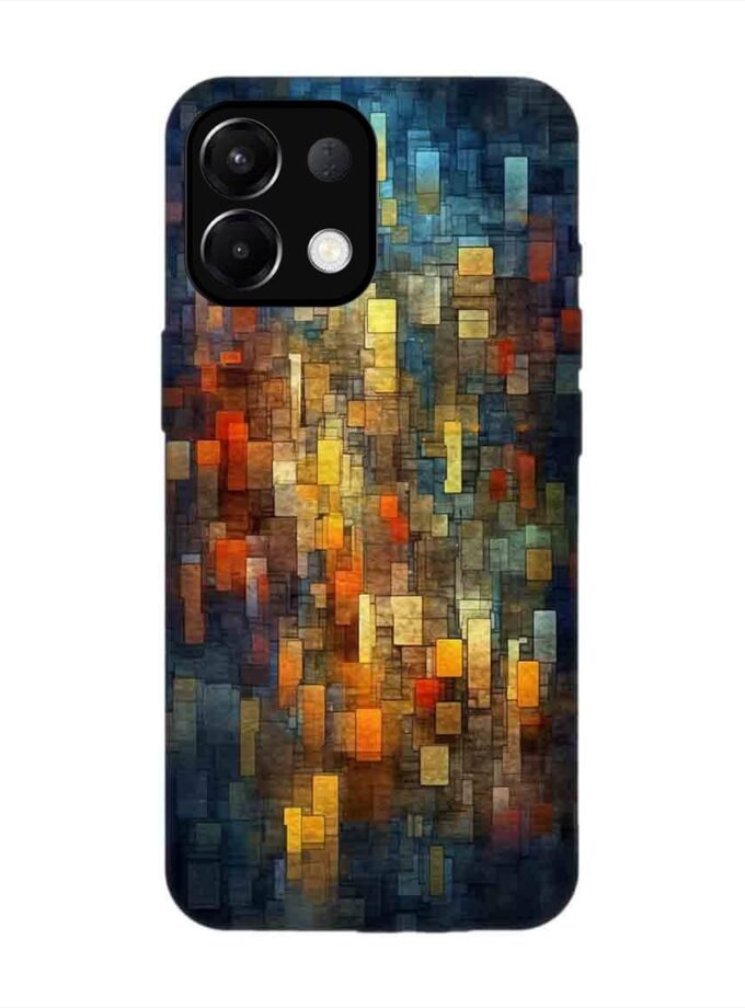 Custom Printed Case Cover for Oppo K13 (5G) close up colorful mosaic squares shapes