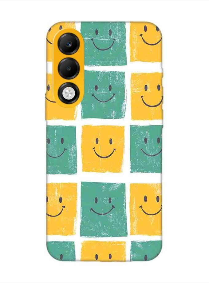 Custom Printed Case Cover for Oppo K13X (5G) close up pattern smiley faces