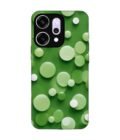 Custom Printed Case Cover for Oppo Reno 14 Pro (5G) close up green background with white polka dots