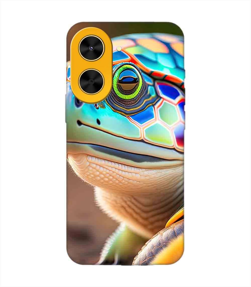 Custom Printed Case Cover for Poco C71 (4G) close up cute turtle