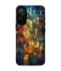 Custom Printed Case Cover for Poco F7 (5G) close up colorful mosaic squares shapes