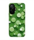 Custom Printed Case Cover for Poco F7 (5G) close up green background with white polka dots