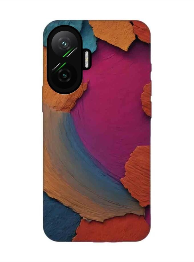 Custom Printed Case Cover for Poco F7 (5G) closeup color textured surface