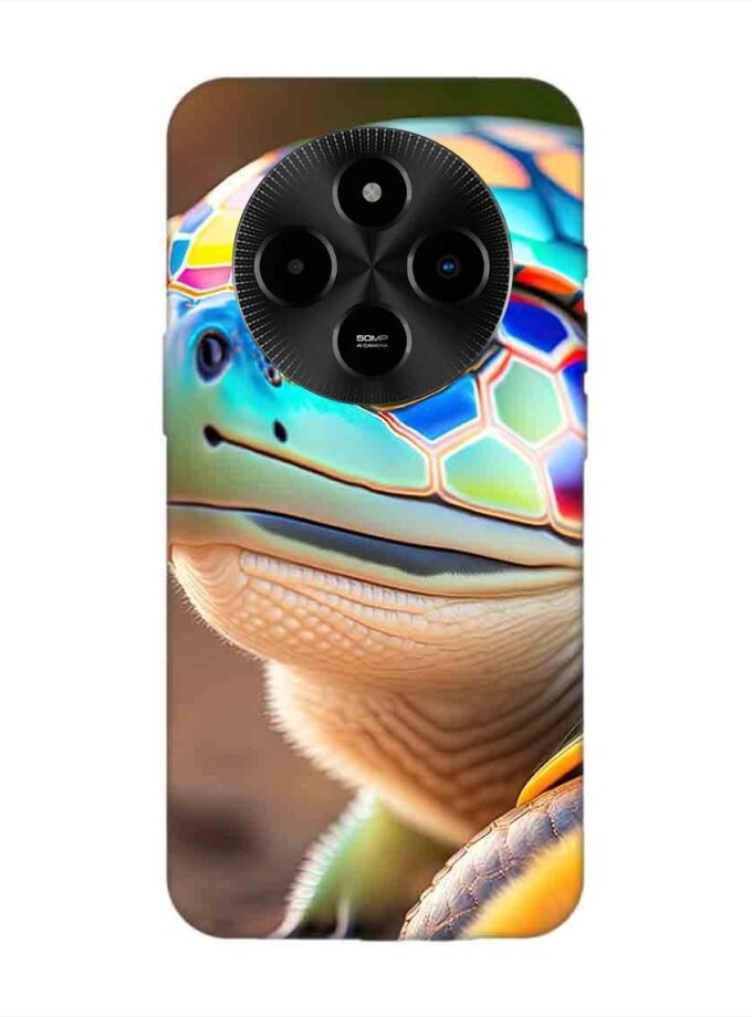 Custom Printed Case Cover for Poco M7 (5G) close up cute turtle